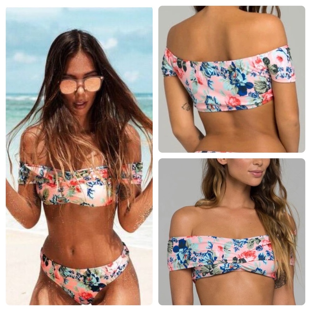3/$30🎁Motel Lila Off Shoulder Bikini Top-Floral